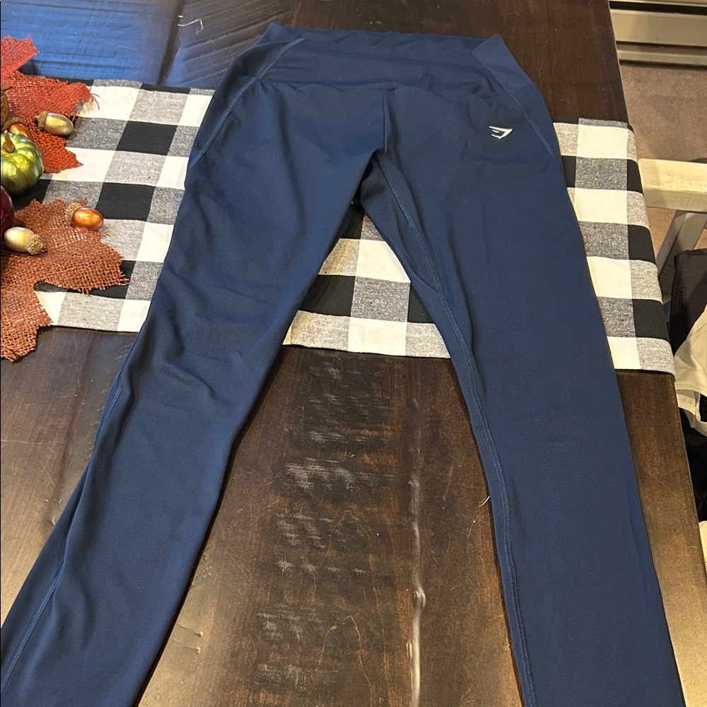 Gymshark Navy Blue Training Leggings Size S